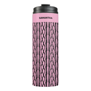 Bouteilles Isothermes Cute moderne rose et Motif noir