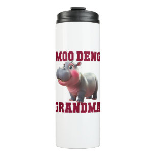 Bouteilles Isothermes Cute MOO DENG GRANDMA Baby Hippo Granny Enseignant