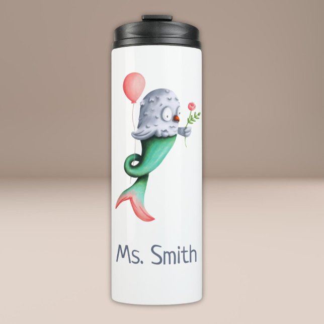 Bouteilles Isothermes Cute Owl MerMaid (Créateur téléchargé)