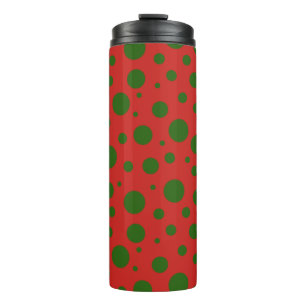 Bouteilles Isothermes Cute polka point Noël Rouge Vert motif