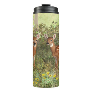 Bouteilles Isothermes Cute White Deer Twin Fawns