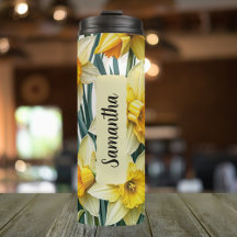 Daffodile de fleur de naissance personnalisée en m