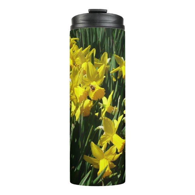 Bouteilles Isothermes Daffodiles Jaunes I Fleurs De Printemps Cheveux (Devant)
