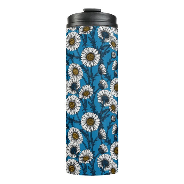 Bouteilles Isothermes Daisies on blue (Devant)