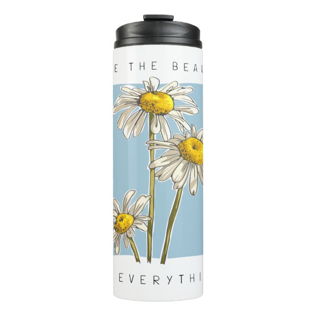 Bouteilles Isothermes Daisy Flowers Beauté Slogan (Devant)
