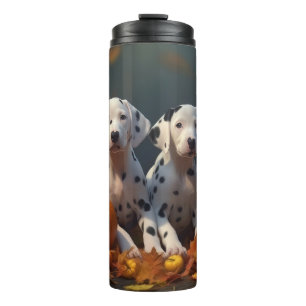 Bouteilles Isothermes Dalmatien chiot automne délice citrouille