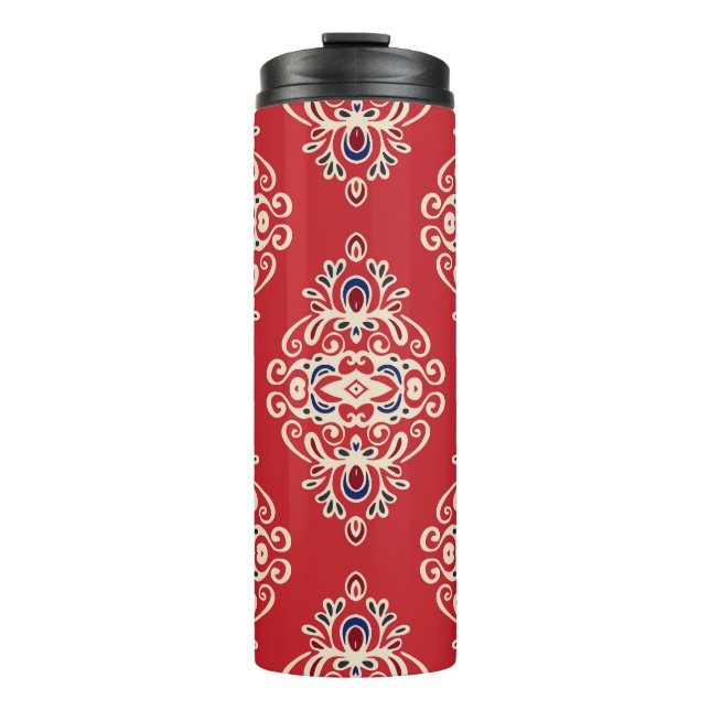 Bouteilles Isothermes Damask Vintage : Flourish Seamless Motif. (Devant)