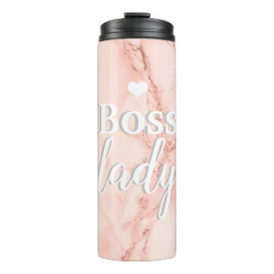 Bouteilles Isothermes Dame Boss en marbre rose