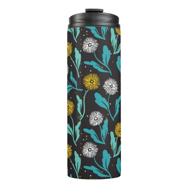 Bouteilles Isothermes Dandelion de printemps Fleurs et design Feuille (Devant)