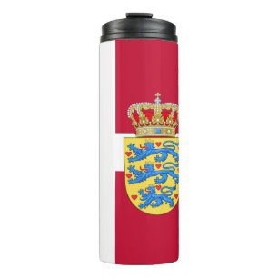Bouteilles Isothermes Danemark Travel Mug, Drapeau patriotique danois