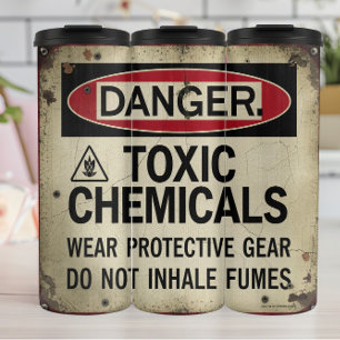 Bouteilles Isothermes Danger : Produits chimiques toxiques, engins de pr