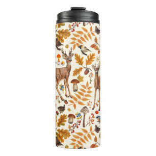 Bouteilles Isothermes Dans les bois / Cerf d'automne sur le blanc