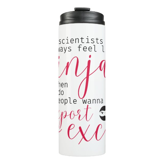 Bouteilles Isothermes Data Scientist Ninjas (pour les femmes en technolo (Devant)
