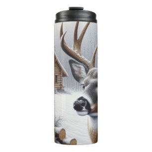 Bouteilles Isothermes Deer d'hiver/Buck art