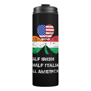 Bouteilles Isothermes Demi-irlandais demi-italien Shamrock du drapeau am
