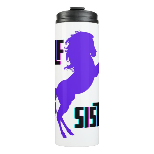 Bouteilles Isothermes Demi-Soeur Pony Violet frère (Devant)