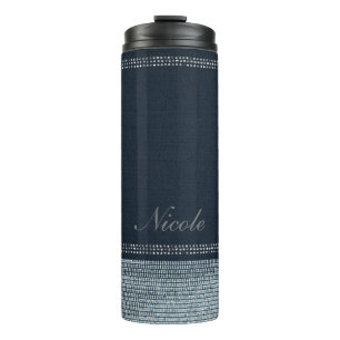 Bouteilles Isothermes Denim & Diamants Paillettes Luxe Pailletés Étincel