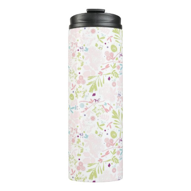 Bouteilles Isothermes déploiement de motif floral (Devant)