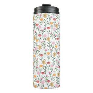 Bouteilles Isothermes Design couleur Fleur sauvage aquarelle
