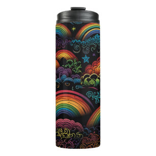 Bouteilles Isothermes Design LGBYQ arc-en-ciel