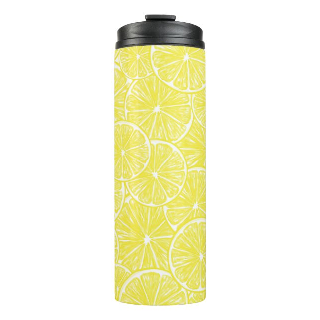 Bouteilles Isothermes Design motif de tranches de citron (Devant)