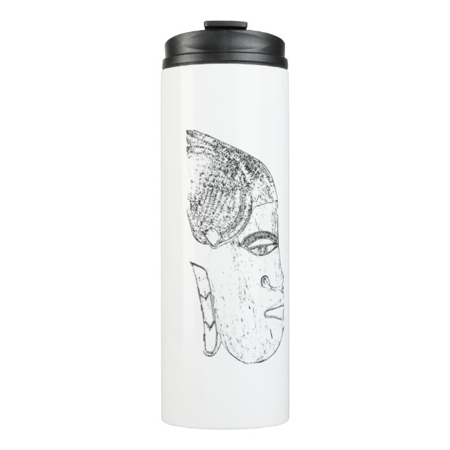 Bouteilles Isothermes design tête femme africaine (Devant)