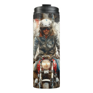 Bouteilles Isothermes Dessin aquarelle MotoBikers