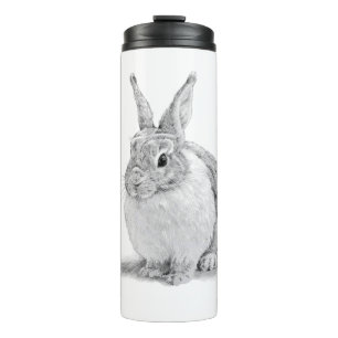 Bouteilles Isothermes Dessin au crayon de lapin mignon