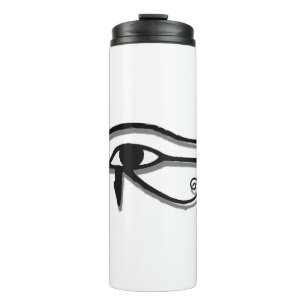 Bouteilles Isothermes Dessin D'Encre Symbole Égyptien Oeil De Horus