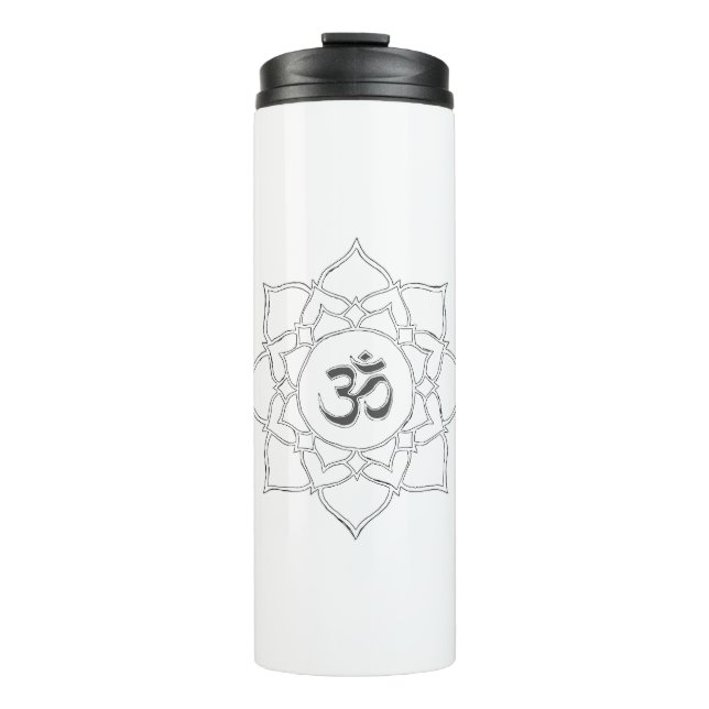 Bouteilles Isothermes Dessin des symboles Lotus Flower Om (Devant)