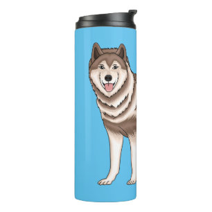 Bouteilles Isothermes dessin humoristique sibérien husky