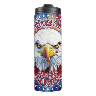 Bouteilles Isothermes Dieu bénisse l'Amérique Terre que j'aime Red Eagle