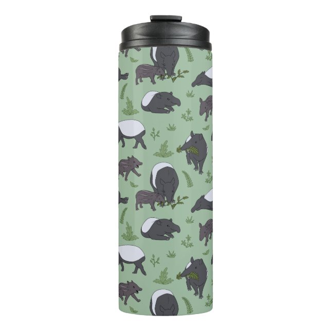 Bouteilles Isothermes Dîner en famille Tapir en vert (Devant)