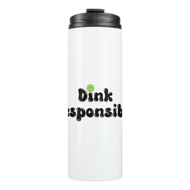 Bouteilles Isothermes Dink de manière responsable - Drôle cadeau Pickleb (Devant)