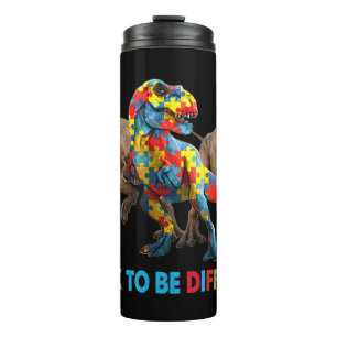 Bouteilles Isothermes Dinosaur Sensibilisation sur l'autisme design avec