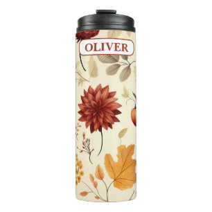 Bouteilles Isothermes Dites-le avec des feuilles d'automne - Tumbler The