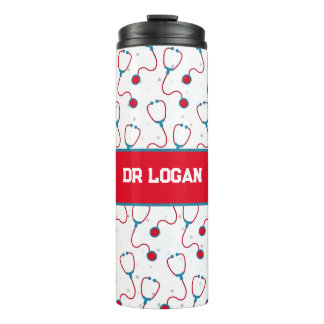 Bouteilles Isothermes Docteur nom personnalisé stethoscope cadeau médica