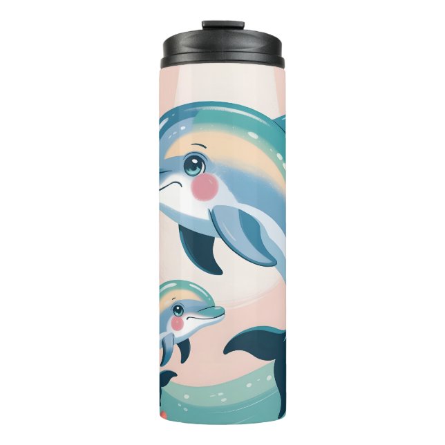 Bouteilles Isothermes Dolphin Mom and Baby (Devant)