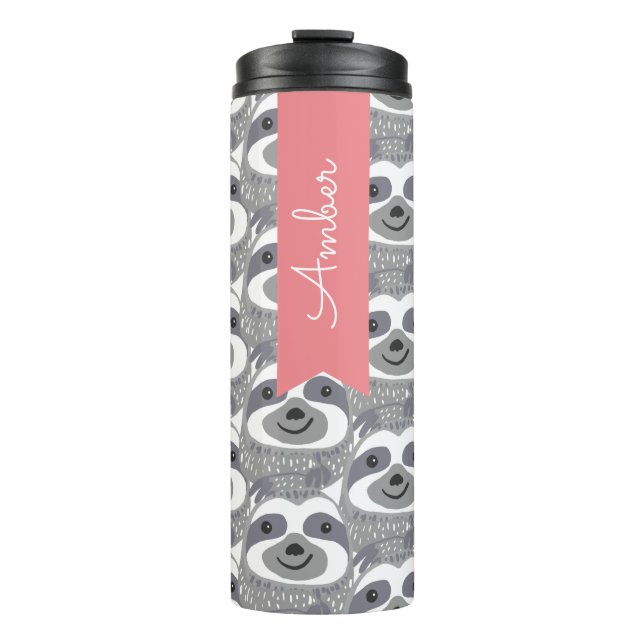 Bouteilles Isothermes Doodle tendance de fentes gris (Devant)