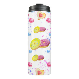Bouteilles Isothermes Doux beignets avec motif vitré coloré