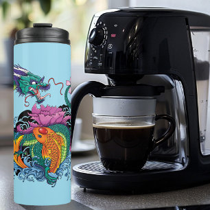 Bouteilles Isothermes Dragon d'eau chinois Poisson Koi