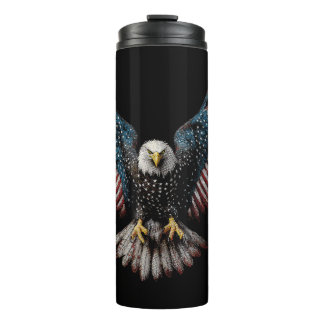 Bouteilles Isothermes Drapeau Américain Aigle chauve 4 juillet USA Patri