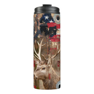 Bouteilles Isothermes Drapeau américain Deer Hunter