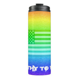 Bouteilles Isothermes Drapeau Arc-En-Ciel - À Porter