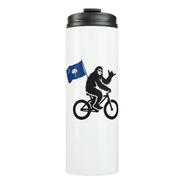 Bouteilles Isothermes Drapeau Bigfoot Cyclisme Caroline du Sud (Devant)