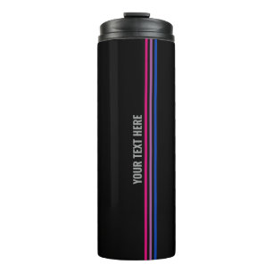 Bouteilles Isothermes Drapeau Bisexuel Personnalisé Stripes couleur LGBT