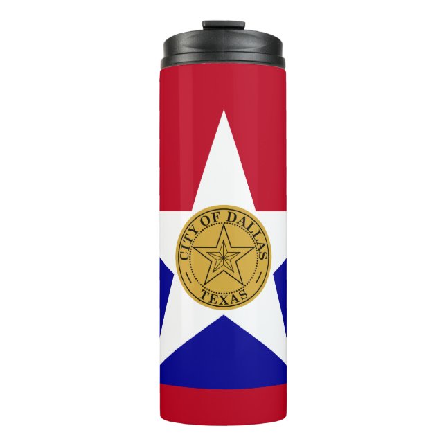 Bouteilles Isothermes Drapeau de Dallas, Texas Thermal Tumbler (Devant)