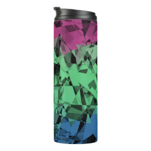Bouteilles Isothermes Drapeau de Fierté Polysexuel Groovy Éclectique Rét