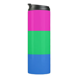 Bouteilles Isothermes Drapeau de fierté polysexuelle