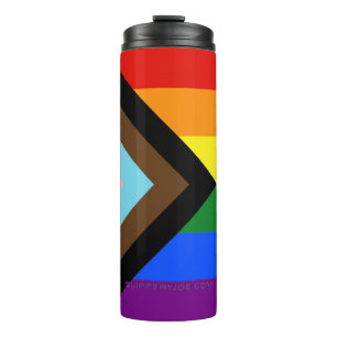 Bouteilles Isothermes Drapeau de fierté Progress Pride de SlipperyJoe si
